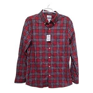 Sonoma Red Plaid Button-Down Shirt Men’s M